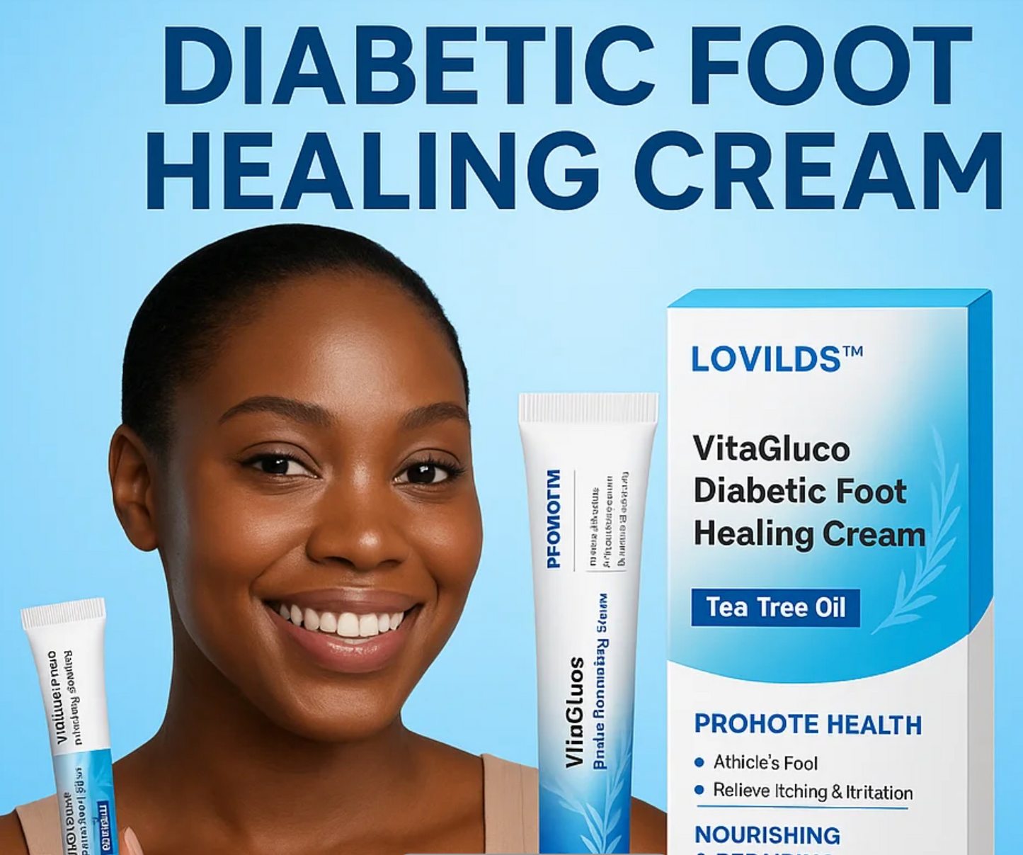 Crème réparatrice avancée pour les pieds 𝙇𝙊𝙑𝙄𝙇𝘿𝙎™ VitaGluco